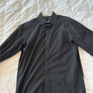 Sean John Black and White Polka Dot Shirt